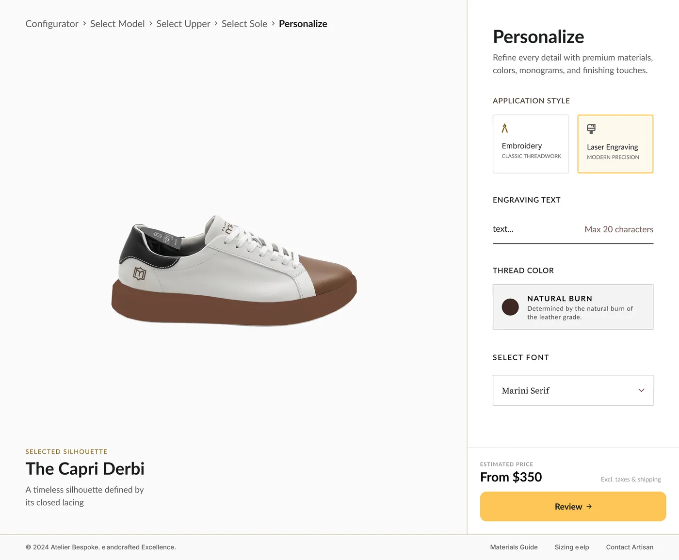 Personalize screen
